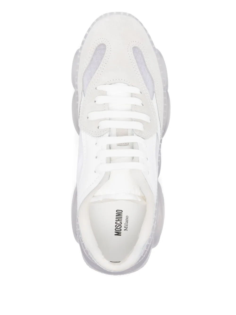 SNEAKERS MOSCHINO SUELA TRANSPARENTE