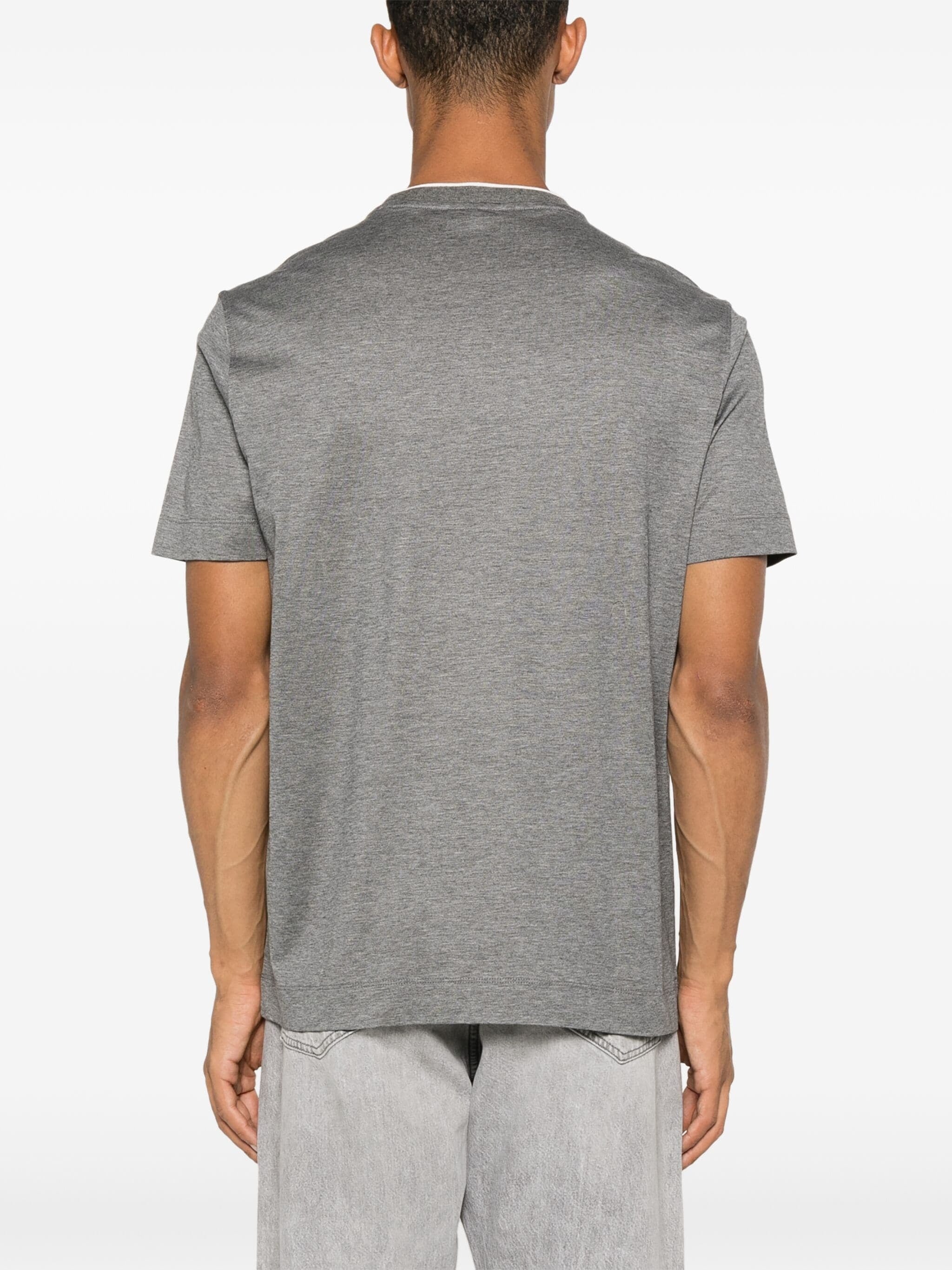 EMPORIO ARMANI LOGO-PATCH T-SHIRT