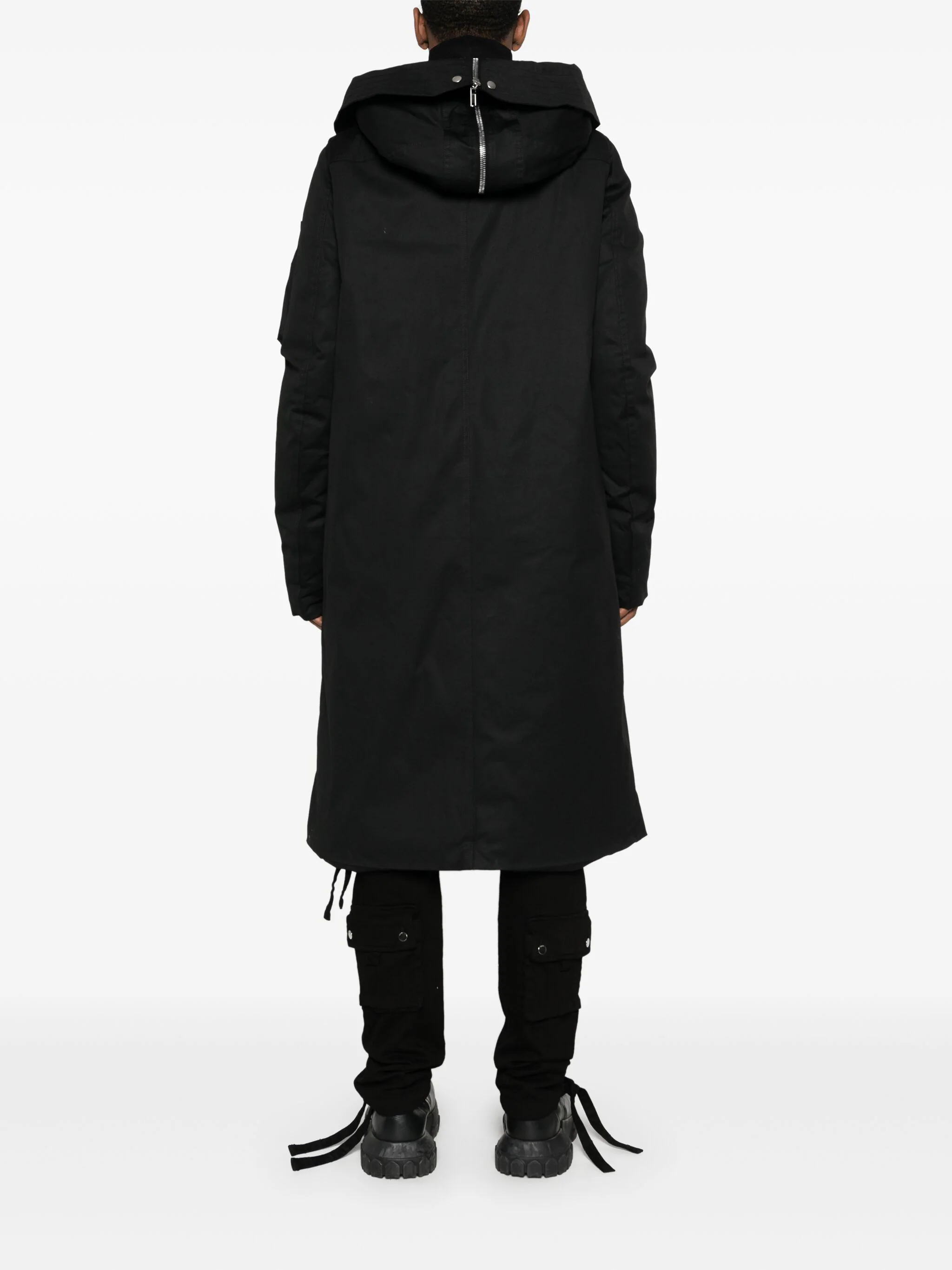 RICK OWENS HOODED PADDED COAT