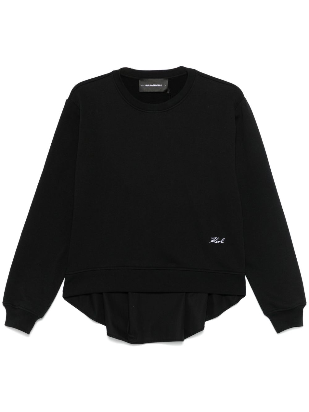 KARL LAGERFELD PANELLED SWEATSHIRT