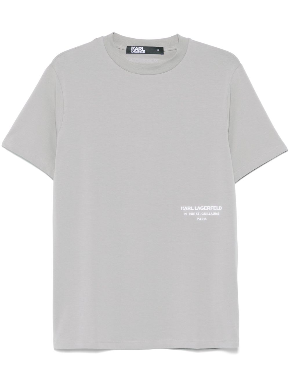 KARL LAGERFELD RUBBERISED-LOGO T-SHIRT