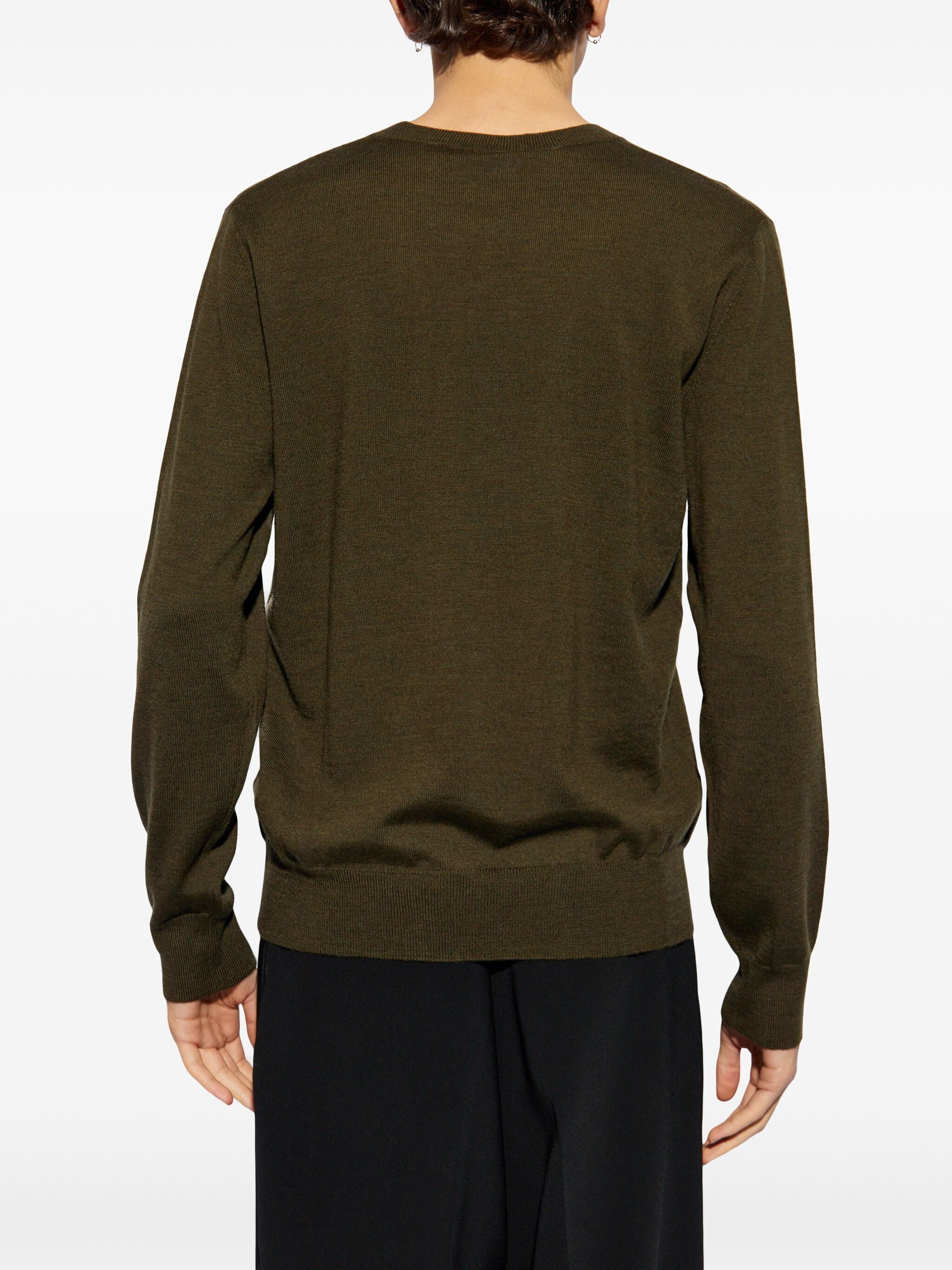 DSQUARED2 MAPLE LEAF-INTARSIA JUMPER