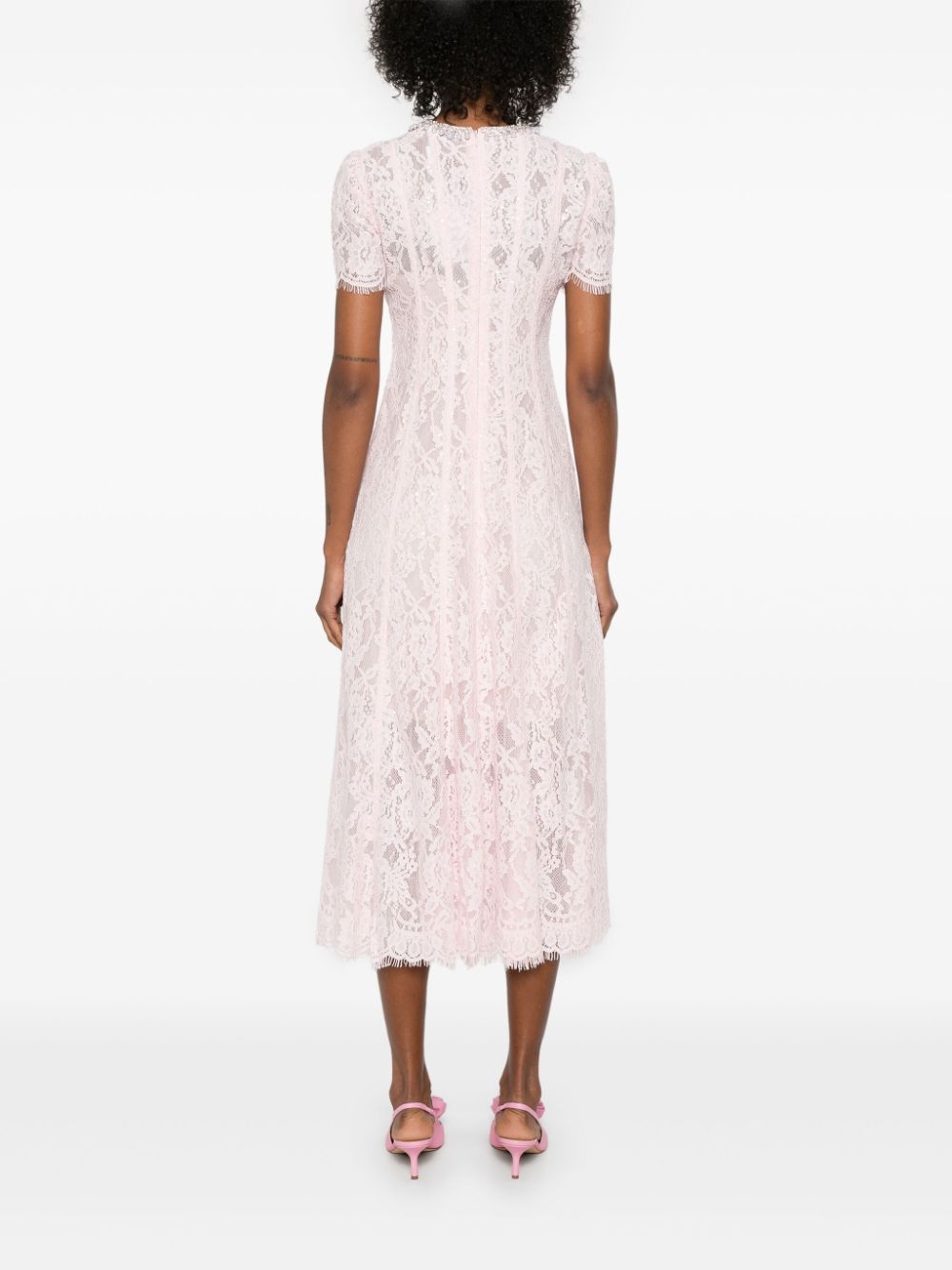 SELF-PORTRAIT LACE MIDI DRESS