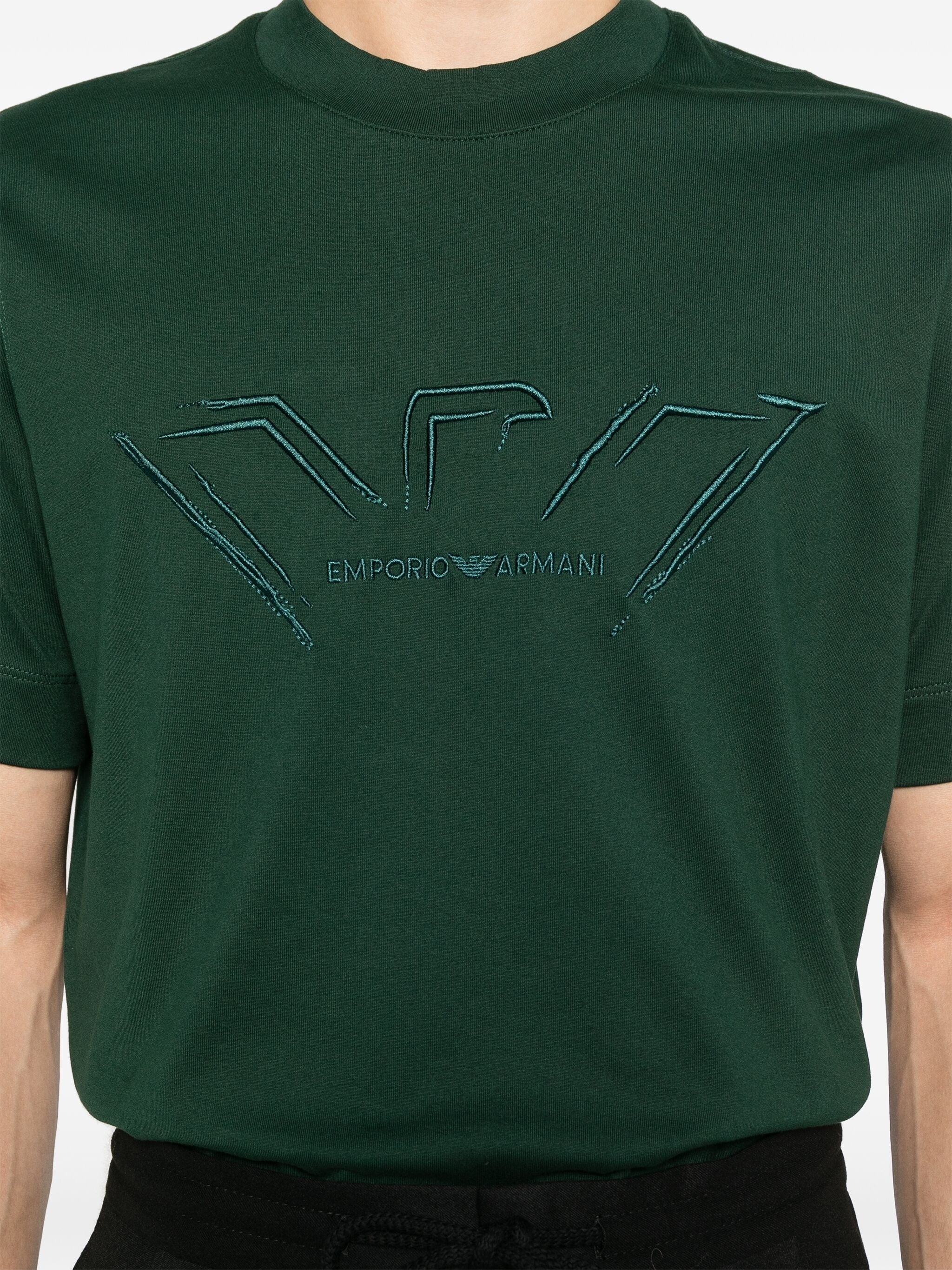 EMPORIO ARMANI LOGO-EMBROIDERED T-SHIRT