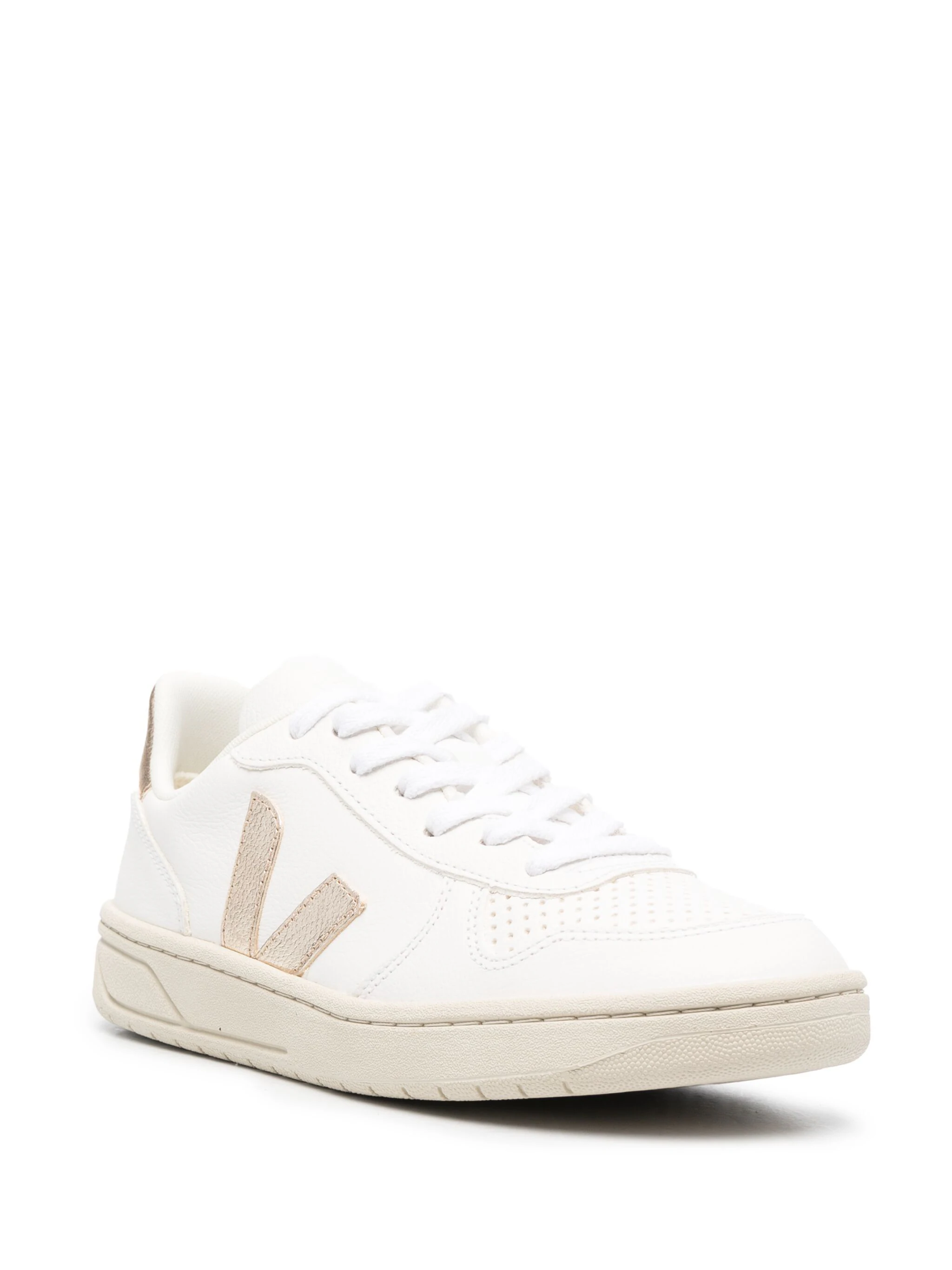 VEJA V-10 CHROMEFREE LEATHER SNEAKERS